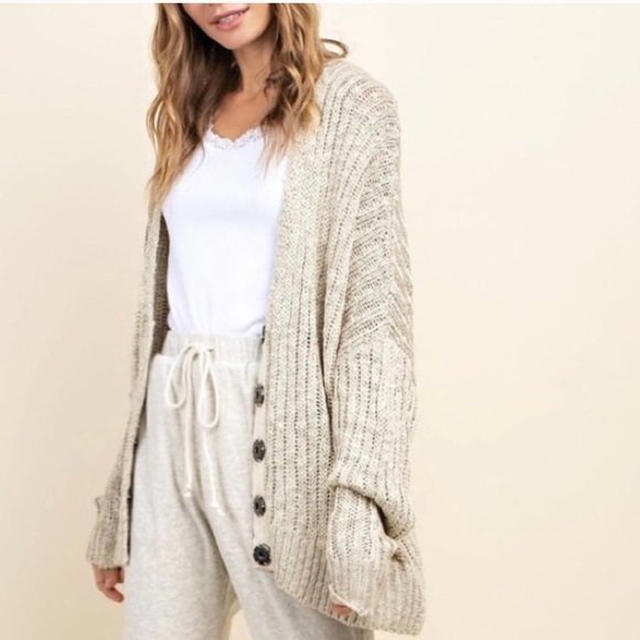 Ribbed Snap Button Cardigan - Picture 4 of 6